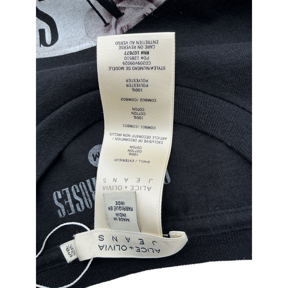 Olivia Graphic Black Genae Tee Size XS / S - Picture 4 of 4